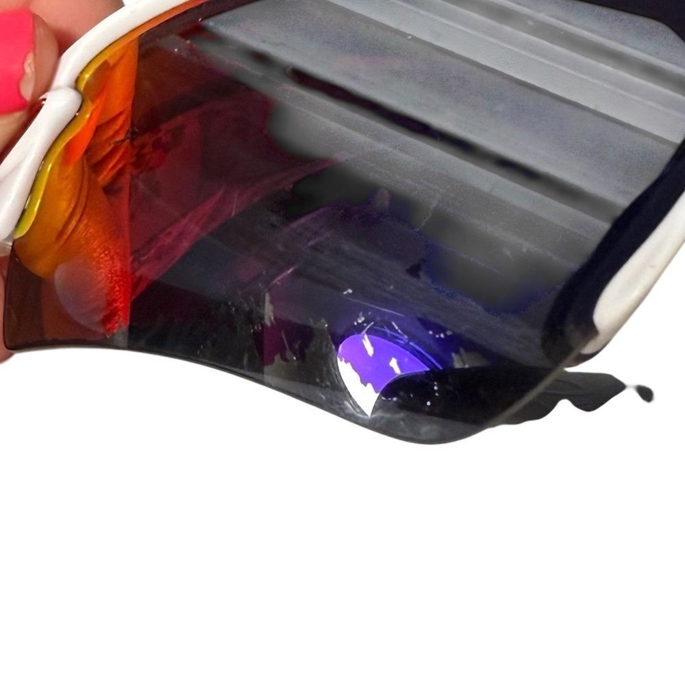 Oakley Radar Path Sunglasses – White/Red Iridium – Peeling Lenses - Picture 4 of 10